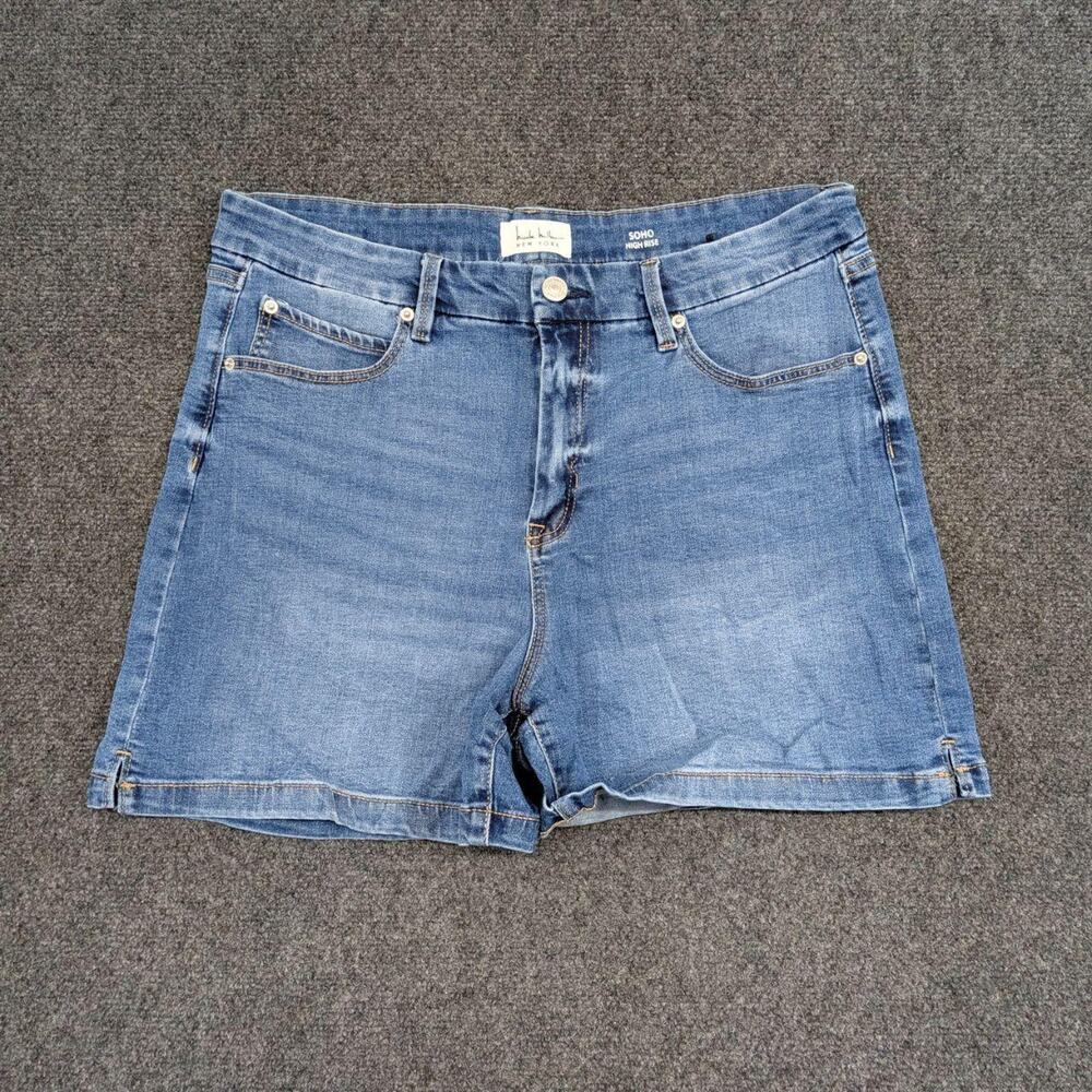 Nicole Miller Denim Shorts Women's 12 Blue Jeans Classic Summer Workwear Bottoms